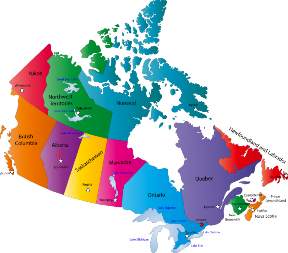 Image from http://www.map-of-canada.org/